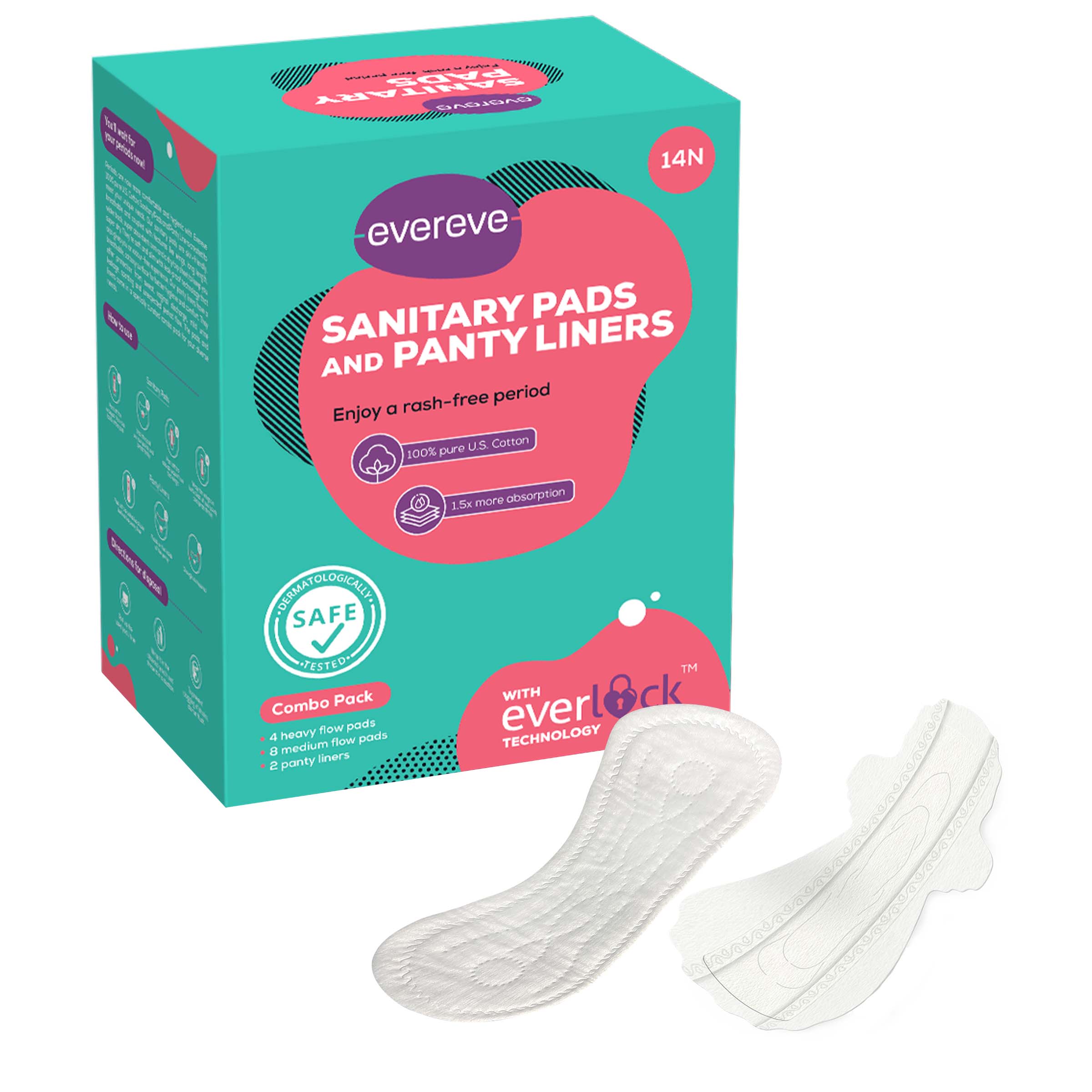 Buy Cotton Ultra Thin Sanitary Pads 14-Pack - Evereve – Evereve online