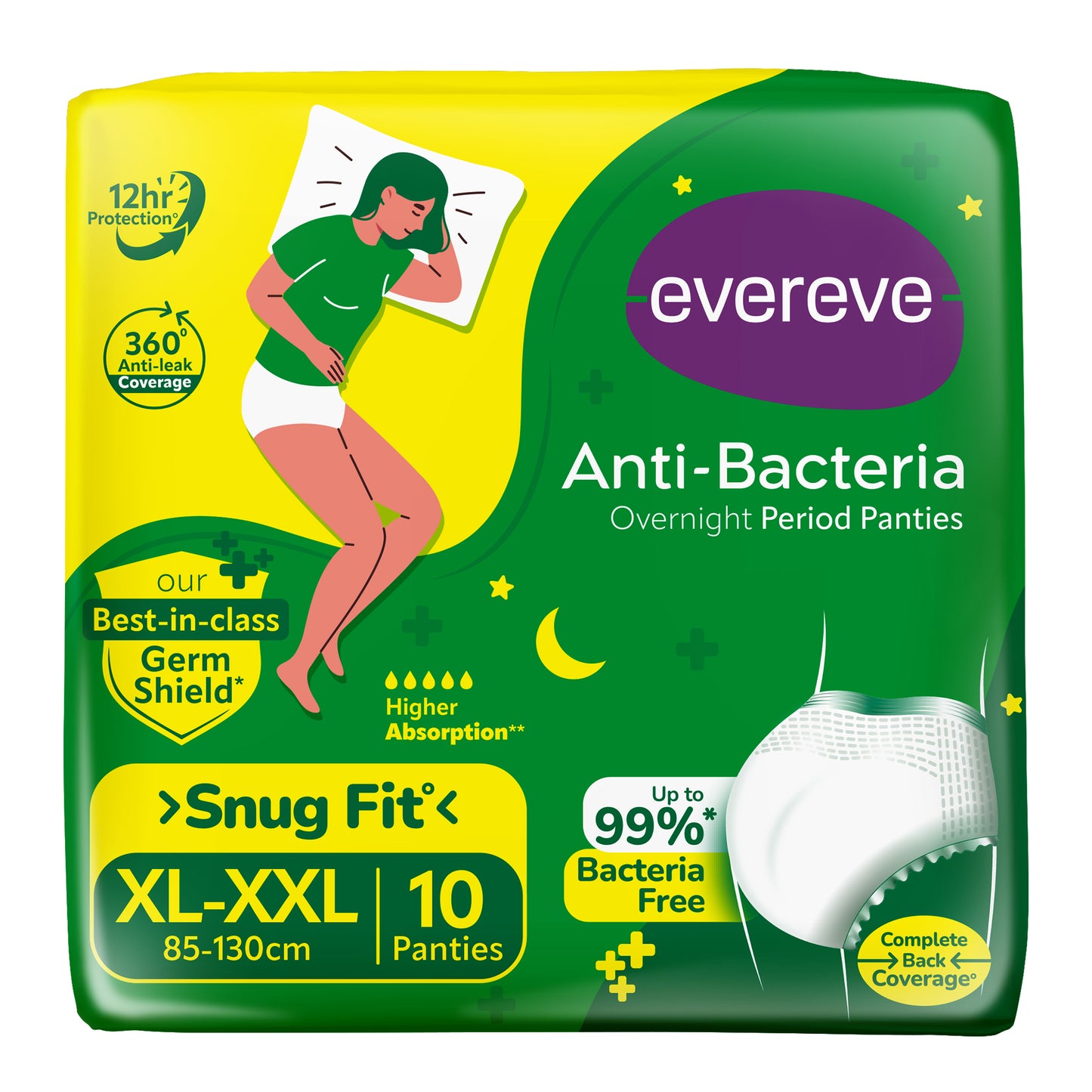 Evereve Anti Bacteria Period Panty for Girls & Women 10s