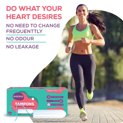 Evereve Tampons Viscose, Regular flow, 20's Pack