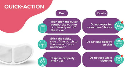 Evereve Period Pain Relief Heat Patches, 3's Pack