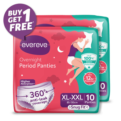 Overnight Period Panties,10's, Buy 1 Get 1