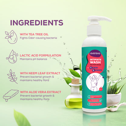 Evereve Intimate Wash for Women, 200ml, 1 Pc