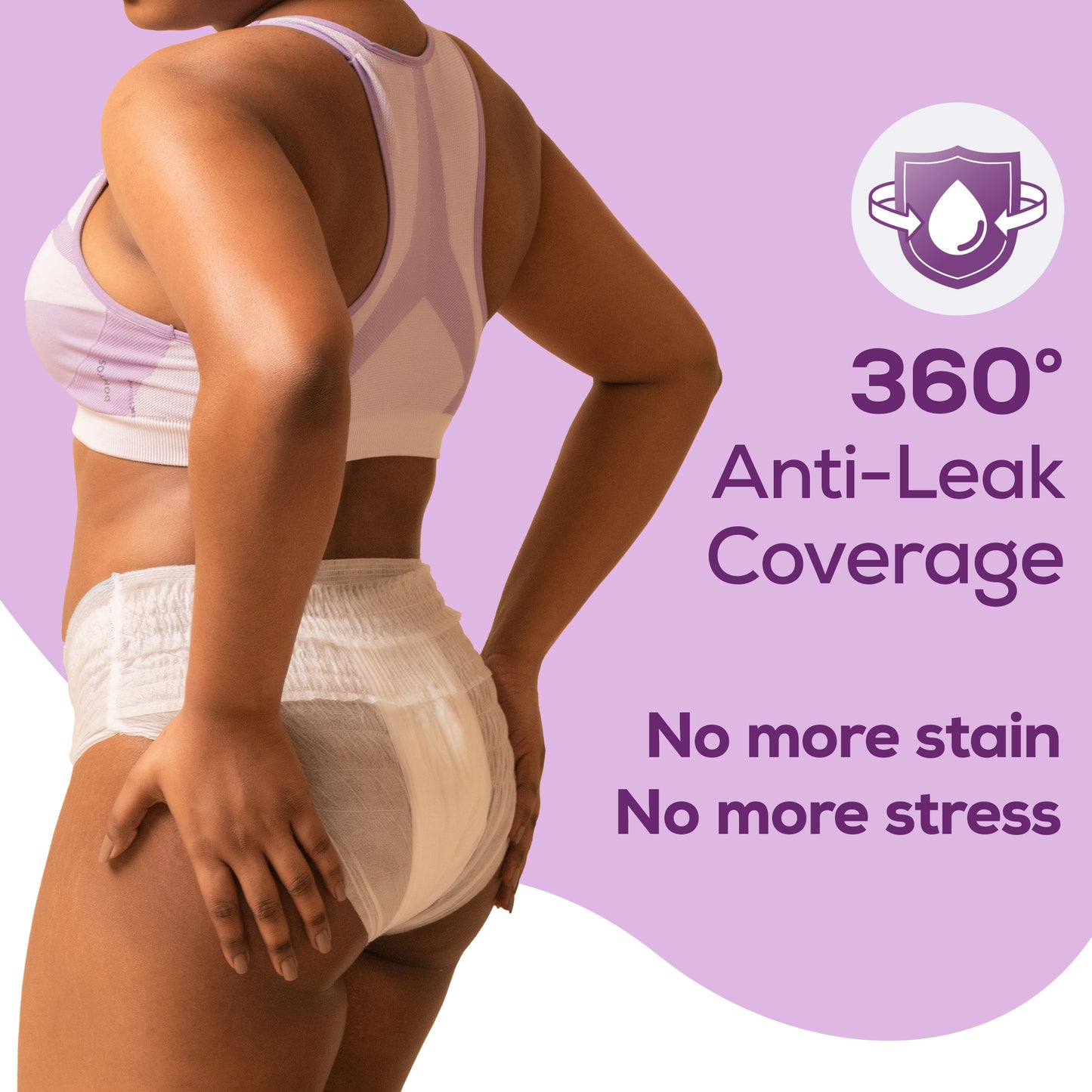 Evereve Period Panty For Girls & Women, (M-L), 10 Pcs, 360 Degree Coverage, 0% Leaks, High Absorbency For Heavy Flow, Maternity Delivery Pads, Postpartum & Overnight Protection, Disposable Panty