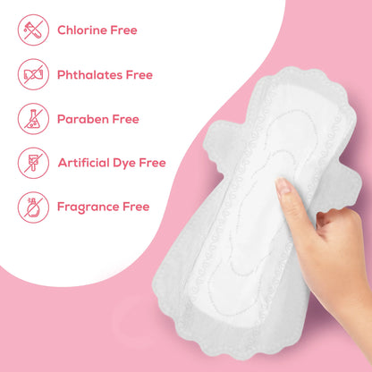 Evereve Ultra Thin Rash Free Cotton Sanitary Pads, XXL, 12's Pack