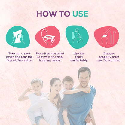 Evereve Disposable Paper Toilet Seat Covers, 20's Pack