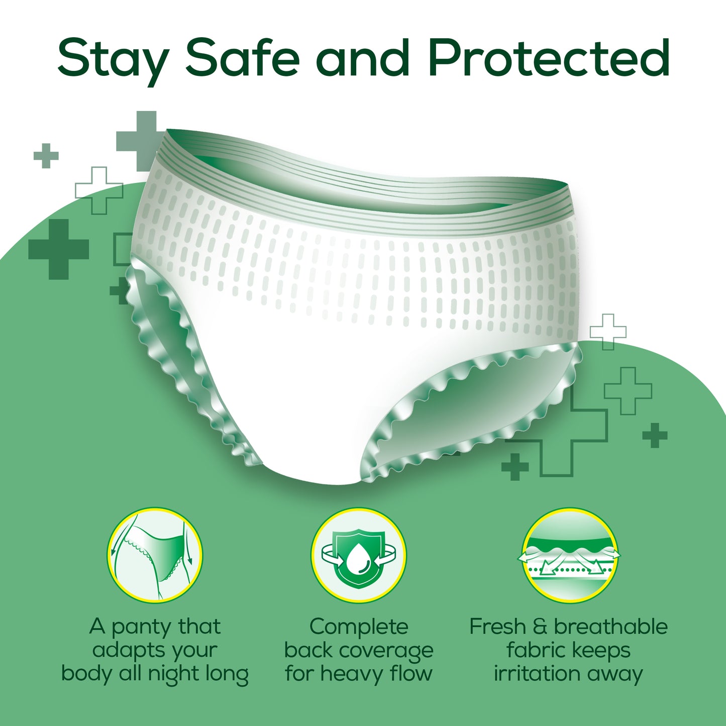 Evereve Anti Bacteria Period Panty for Girls & Women 10s