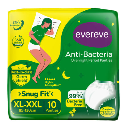 Evereve Anti Bacteria Period Panty for Girls & Women 10s
