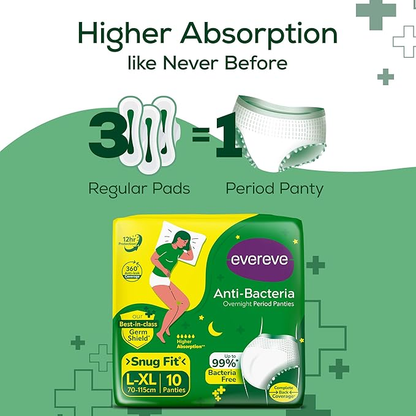 Anti-Bacteria Overnight Period Panties