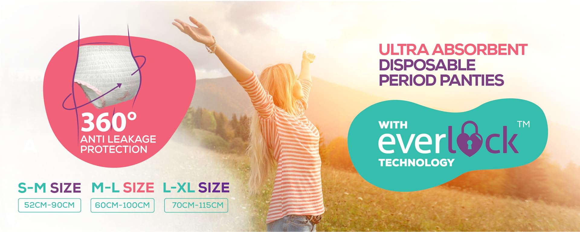 ad #collaboration I tried these EverEve Ultra Absorbent Disposable Period  Panties It has Innovative Everlock Technology that gives 3