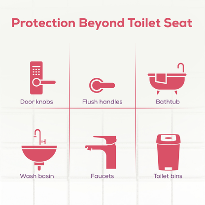 Pee Secure Toilet Seat Sanitizer Spray, Lemon & Jasmine (100ml- Pack of 2)