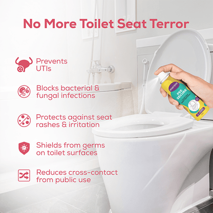 Pee Secure Toilet Seat Sanitizer Spray, Lemon & Jasmine (100ml- Pack of 2)